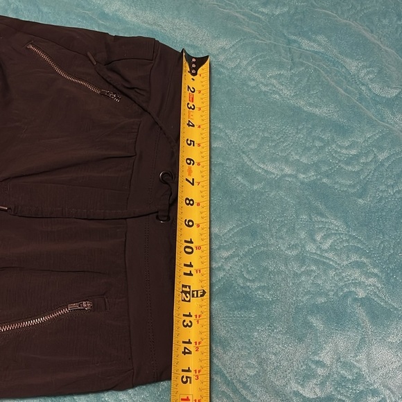 ATHLETA TREKKIE NORTH JOGGER women’s size 6T black, 3 zipper pockets tie‎ waist - Picture 12 of 15